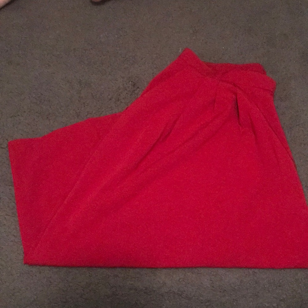 NEVER WORN!! Candy Apple red wide leg capris